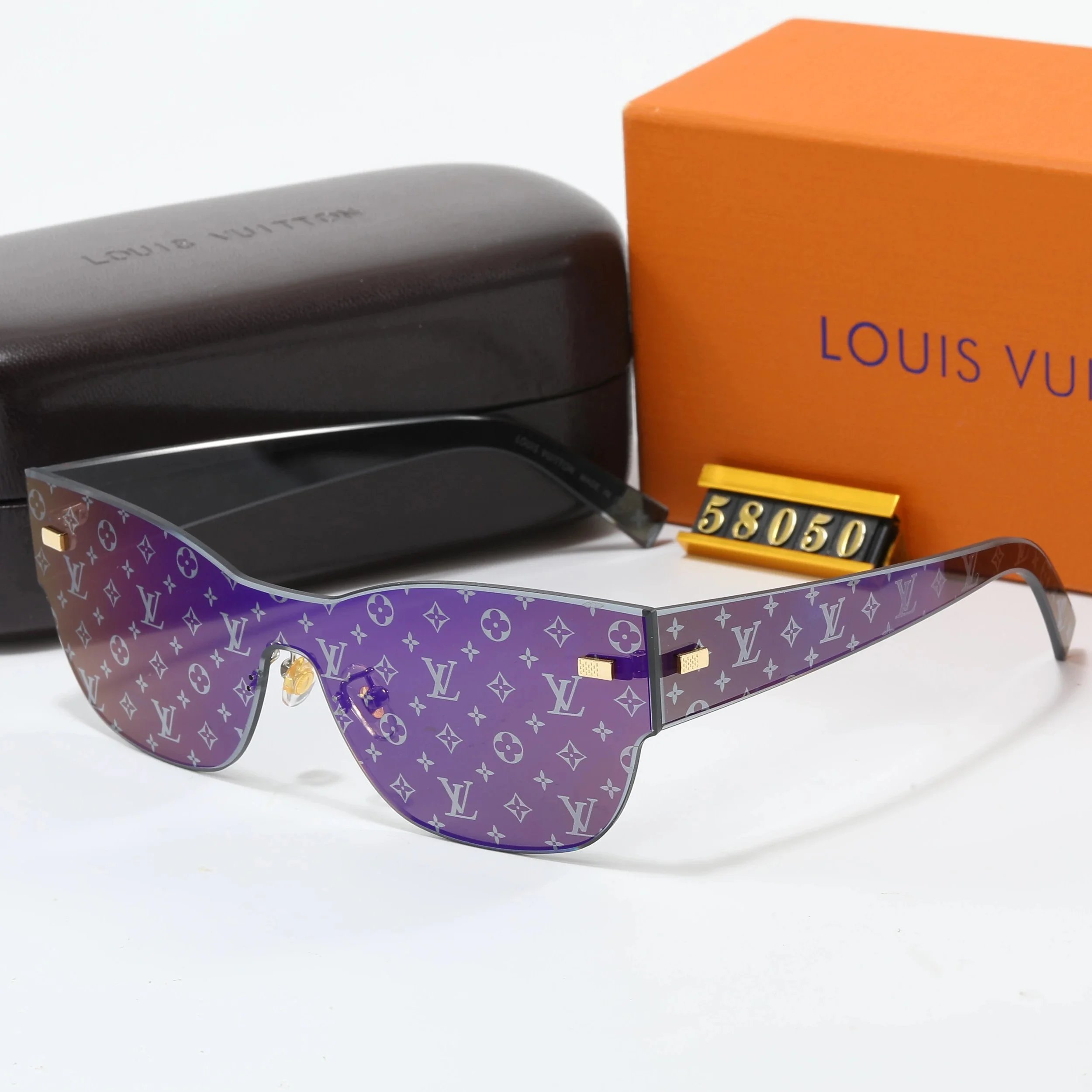 Louis Vuitton Monogram Shield Sunglasses Orange Gradient - 9
