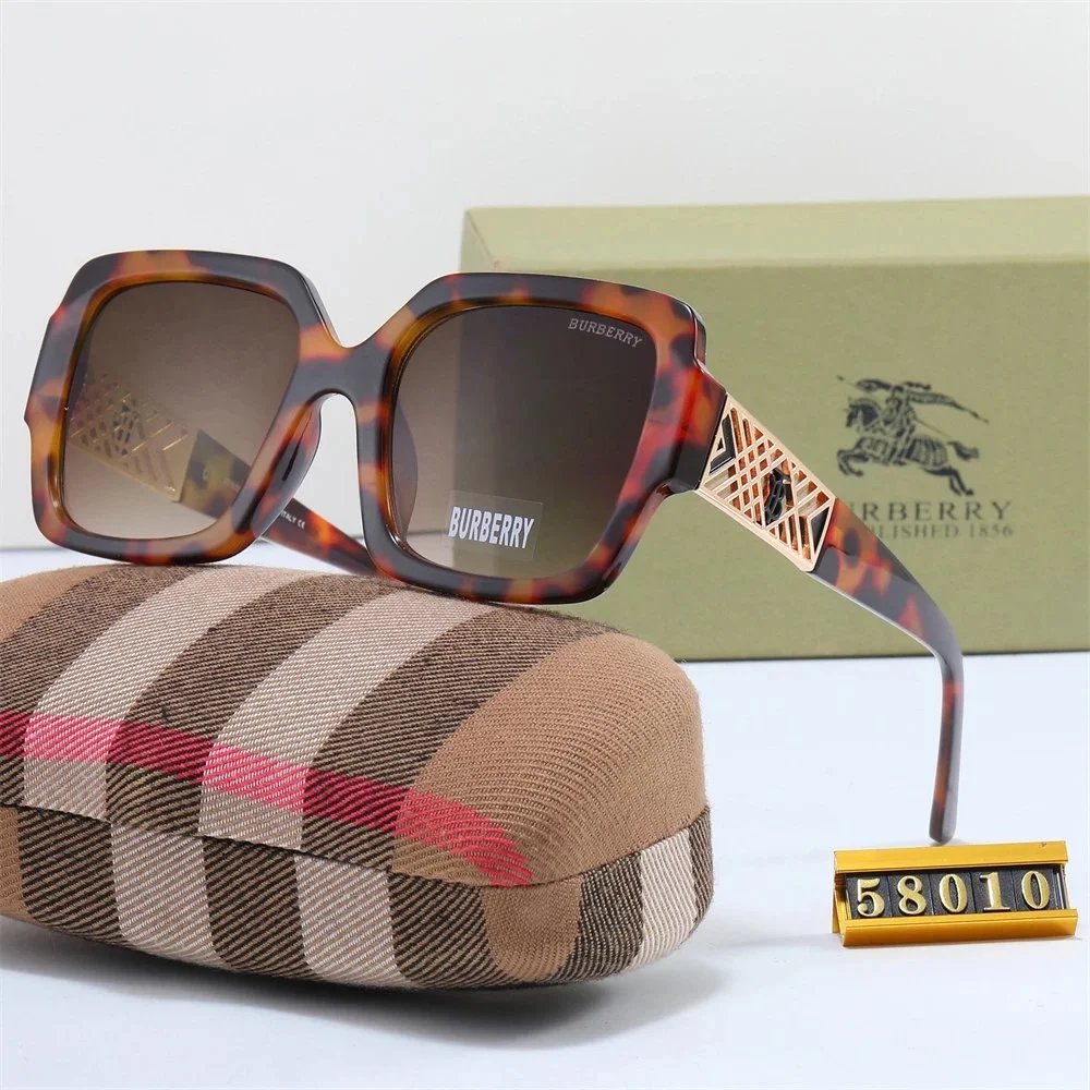 Burberry Square Frame Brown Gradient Sunglasses - 5