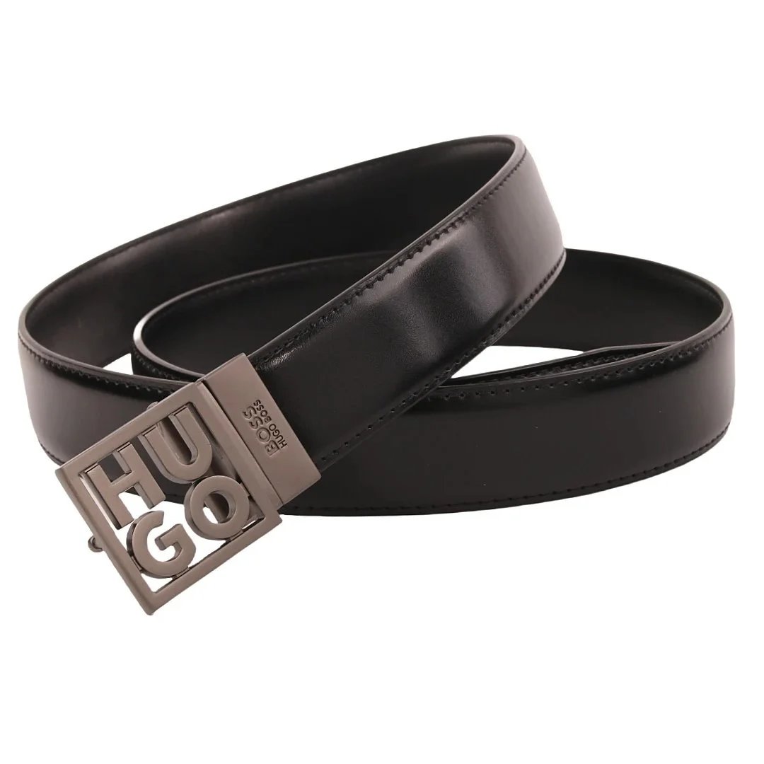 Off-White Arrow Buckle Leather Belt Black - 10