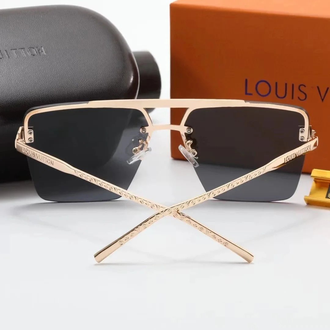 Louis Vuitton Rivoli Optical Glasses Gold Studs Transparent - 3