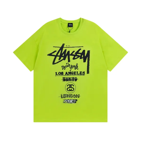 Stussy City Series Neon Green T-Shirt - 1