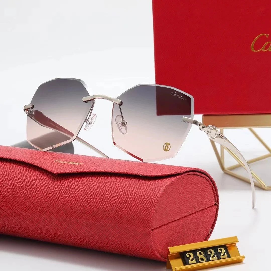 Cartier Eyewear Double-bridge gradient-lens sunglasses — 24