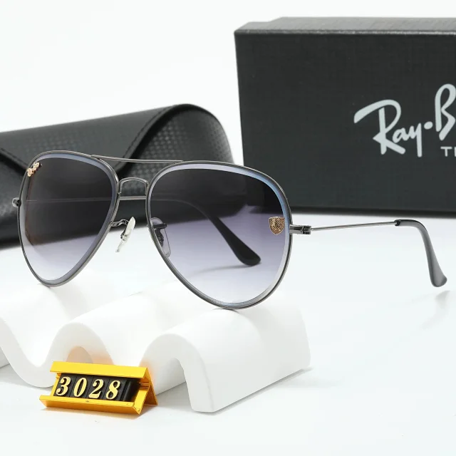 Ray-Ban Eyewear Round Metal Double-Bridge Sunglasses with Shield Accents product detail image 8