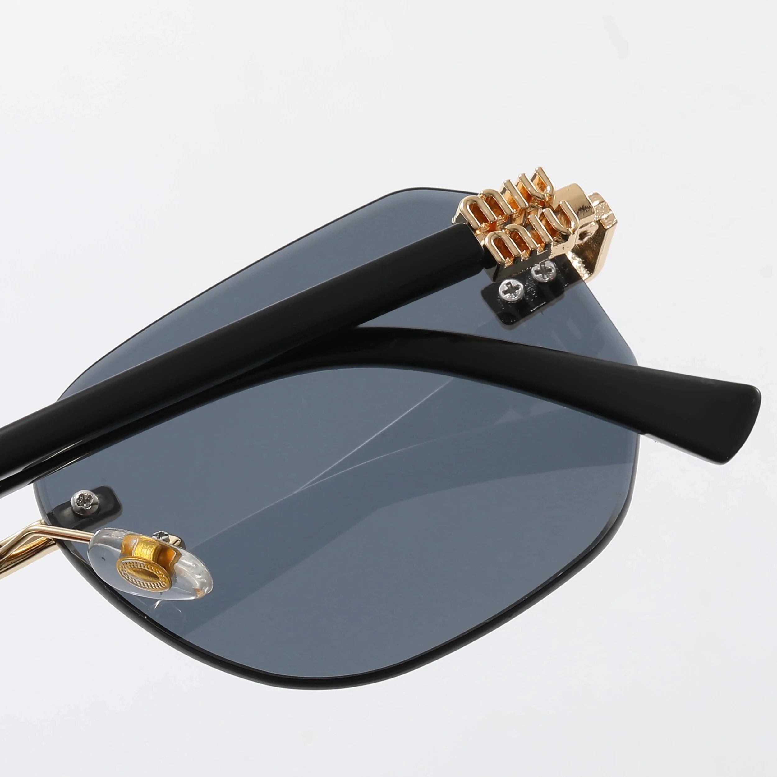Miu Miu MM68051 Gradient Purple Rimless Sunglasses Eyewear - 3