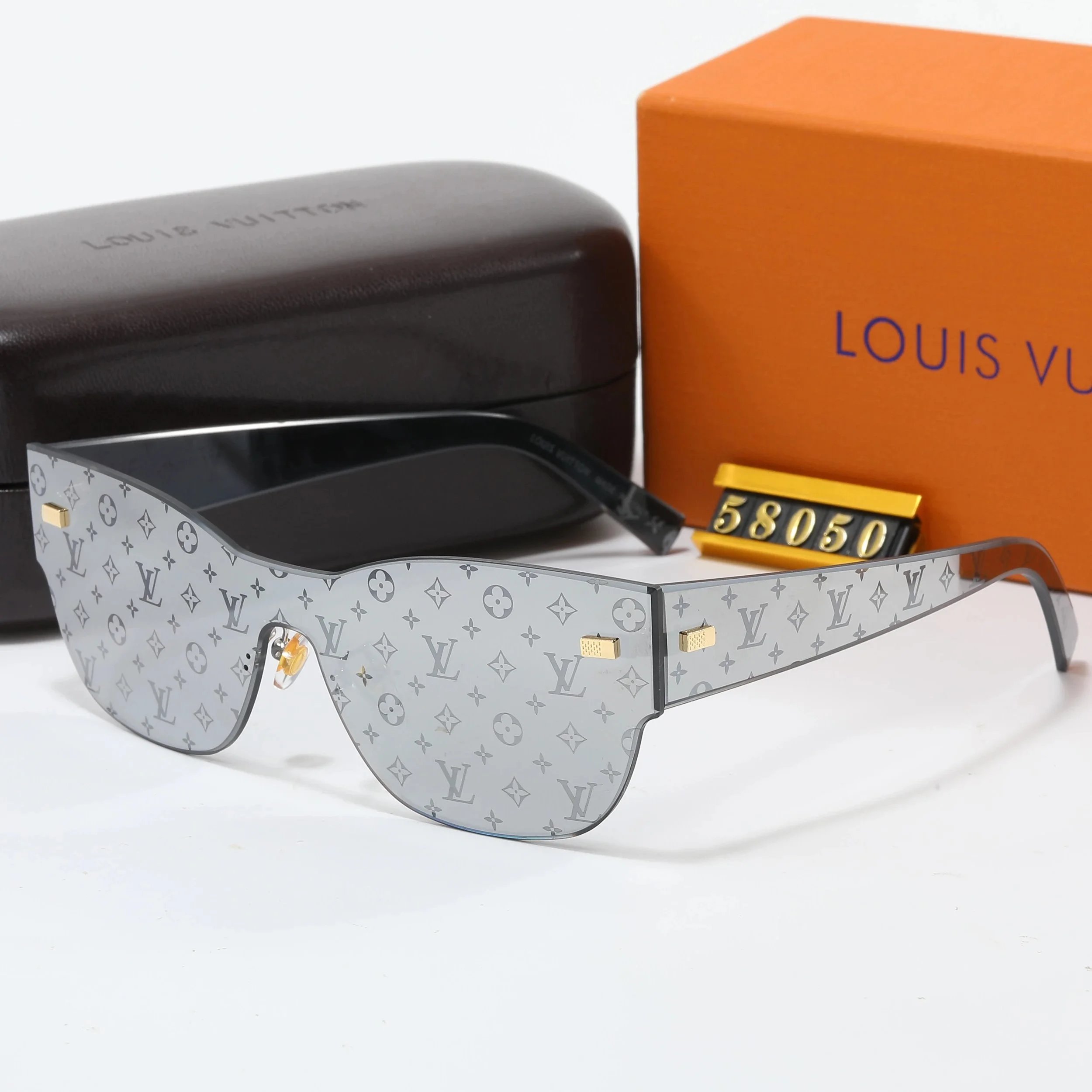 Louis Vuitton Monogram Shield Sunglasses Orange Gradient - 4