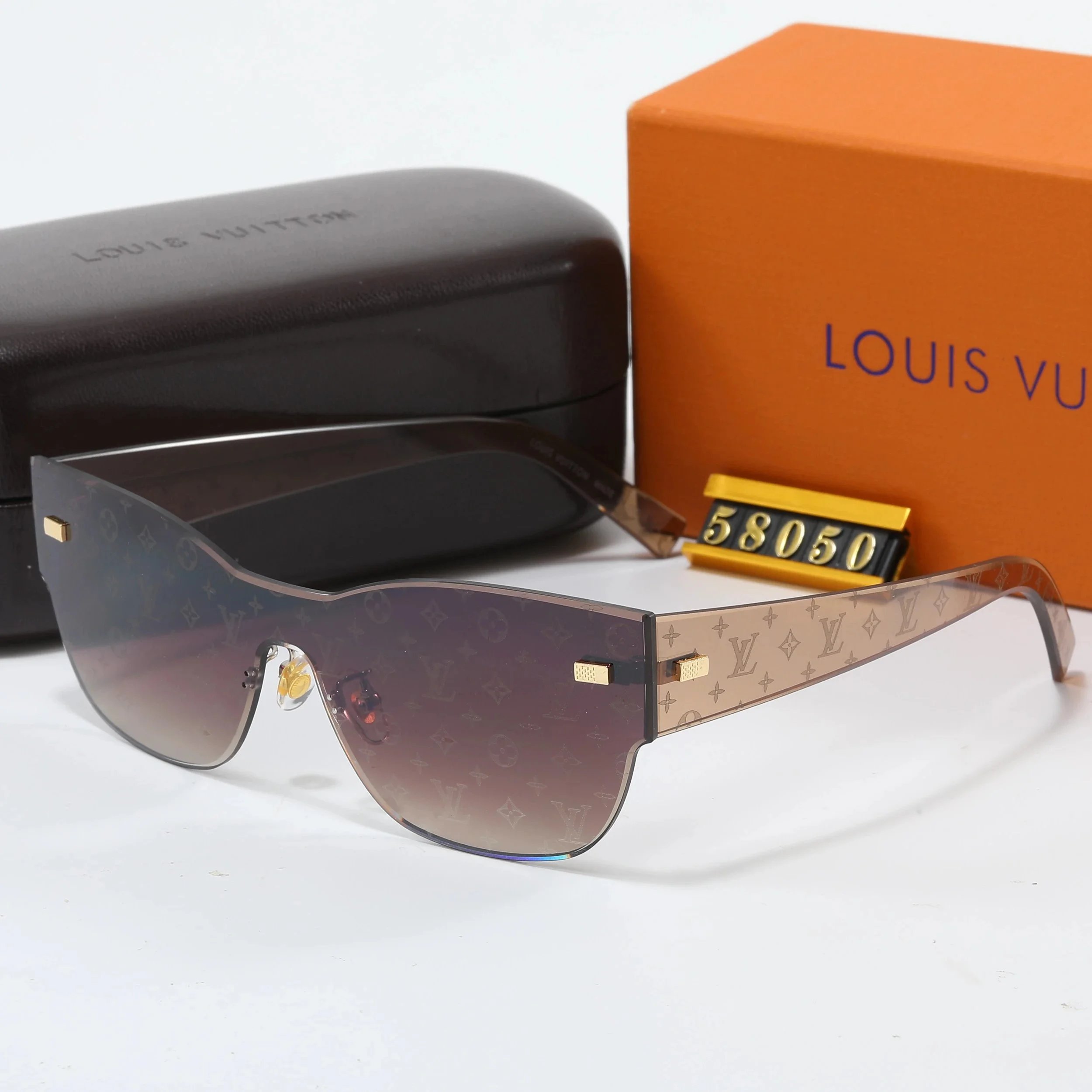 Louis Vuitton Monogram Shield Sunglasses Orange Gradient - 7