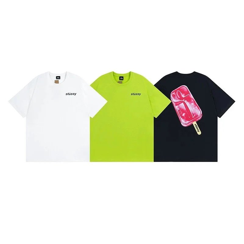 Stussy Logo Tee White T-Shirt - 3