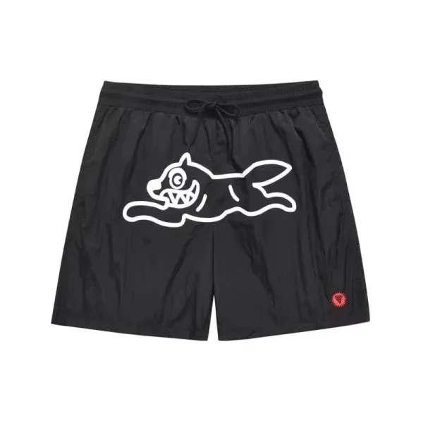 Design Icecream Dog Logo Mesh Shorts Black Shorts - 7