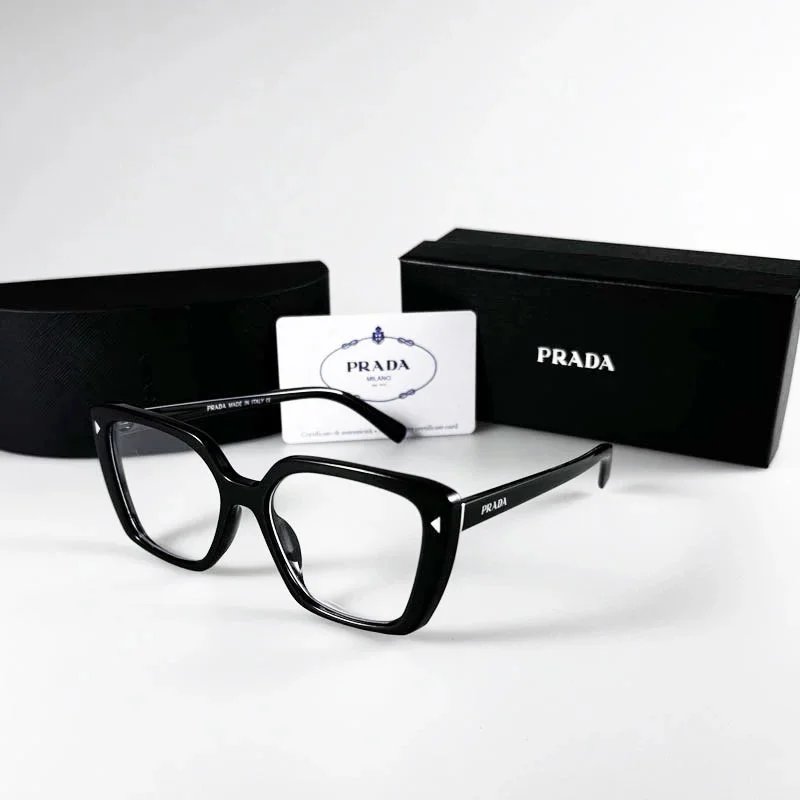 Prada Printed Acetate Oversized Sunglasses White Multicolor - 4