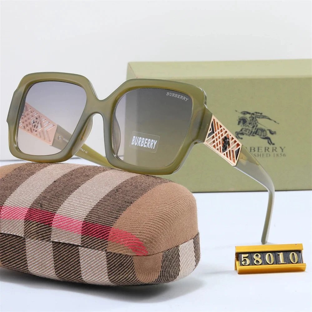 Burberry Square Frame Brown Gradient Sunglasses - 4