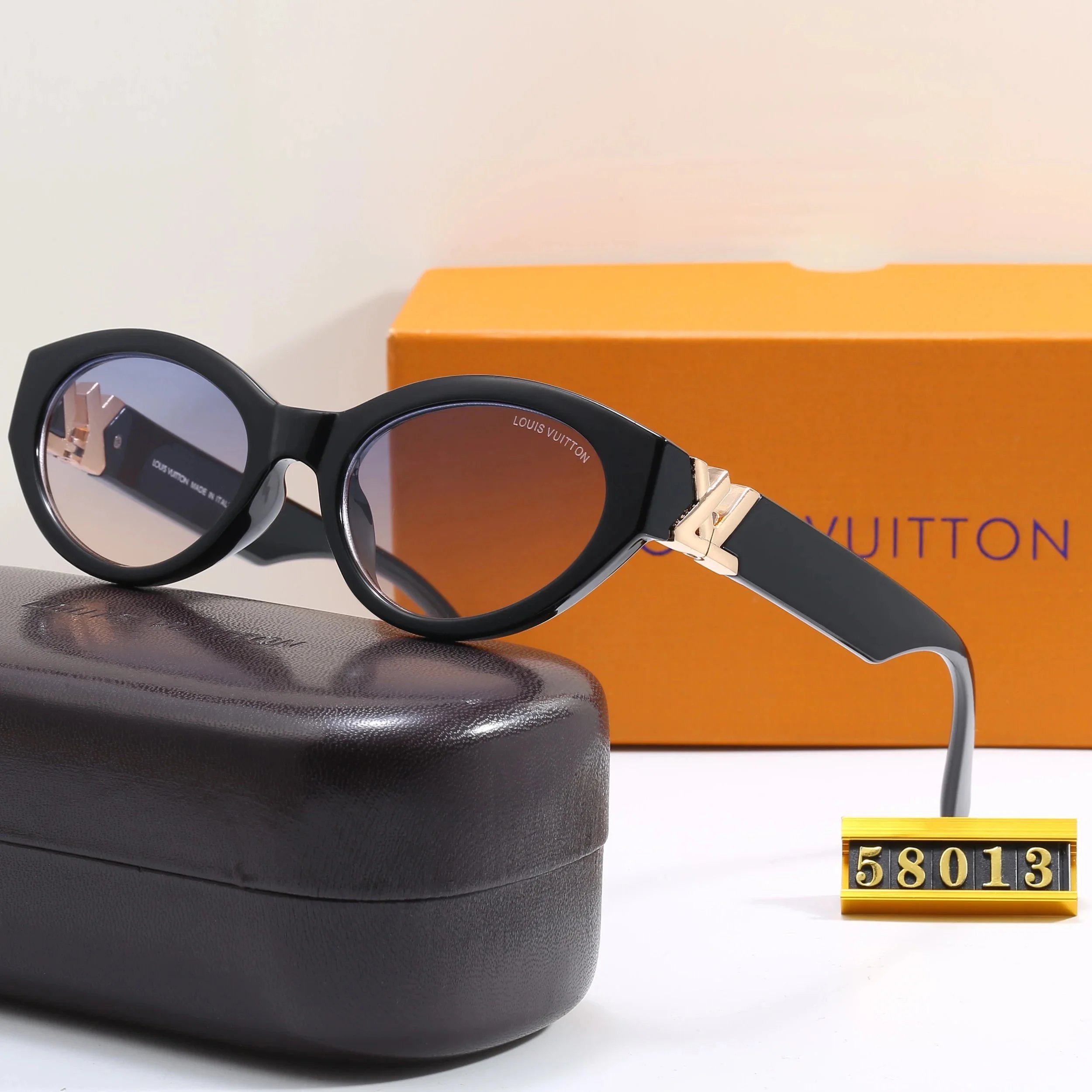 Louis Vuitton Shield Sunglasses Gradient Purple Gold Frame - 4