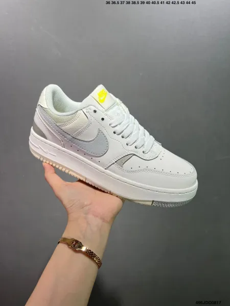 Nike Air Force 1 Shadow White with Volt Accents Sneakers - 1