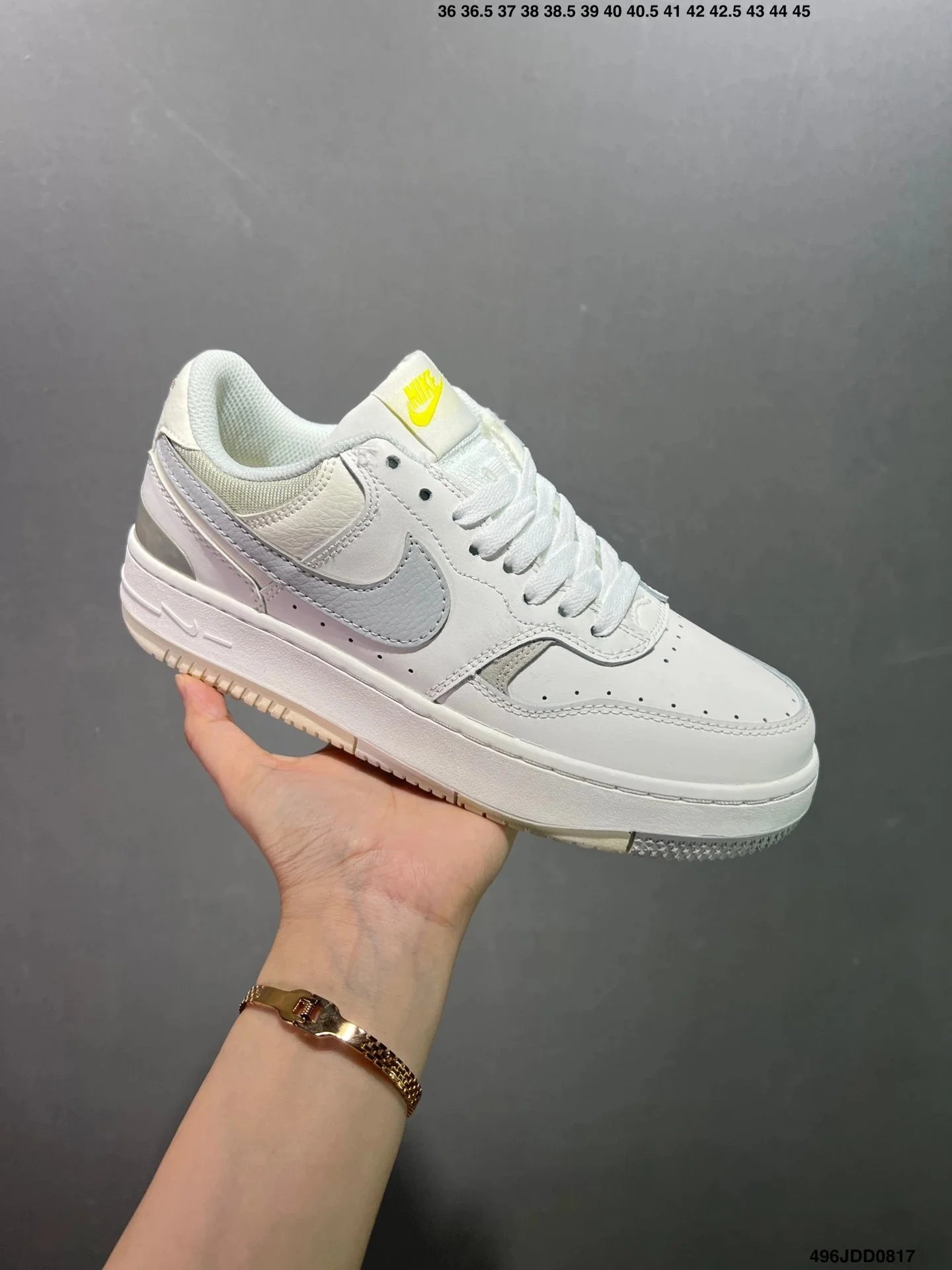 Nike SB Chron 2 White Yellow Sneakers Skateboard Shoes - 27
