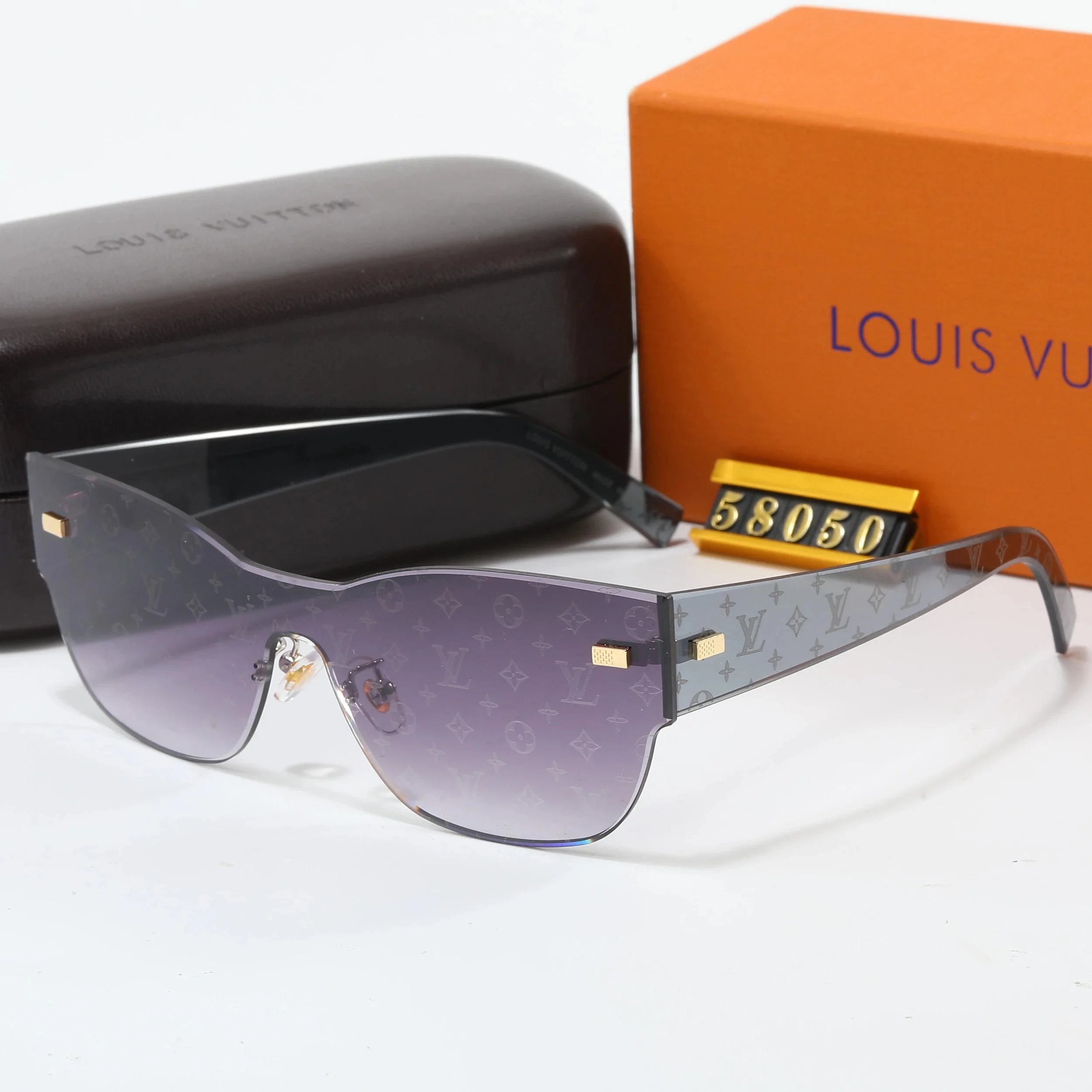 Louis Vuitton Monogram Shield Sunglasses Orange Gradient - 10