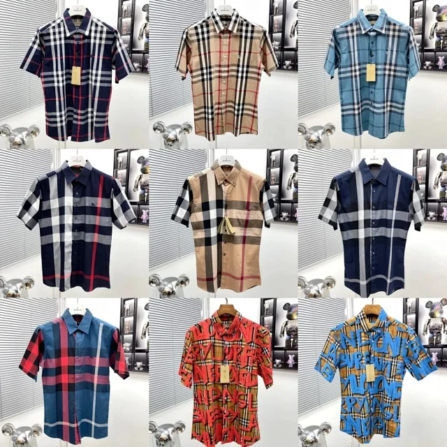 Burberry Shirts Short-Sleeve Check Button-Up Shirt product detail image 1