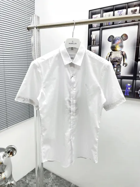 Moncler Short-Sleeve Shirt White - 1