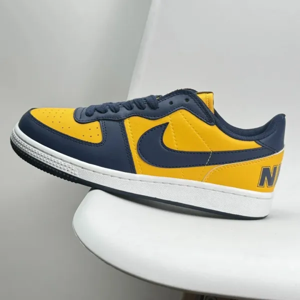 Nike Air Force 1 Low Michigan Yellow Navy Sneakers - 1