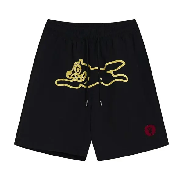 A Bathing Ape Shark Outline Black Shorts - 1