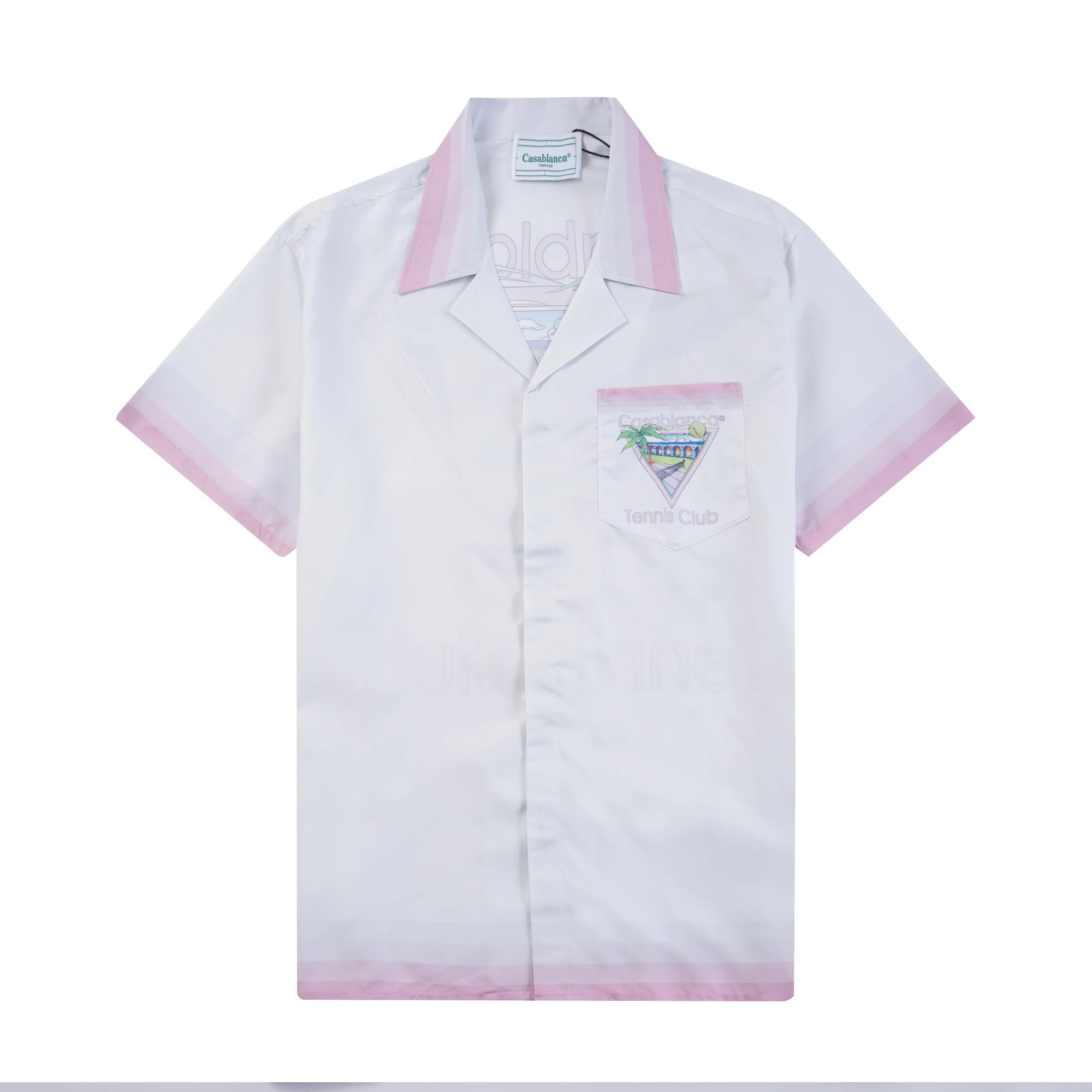 Casablanca Shirts Short-Sleeve Printed Button-Up Shirt — 22