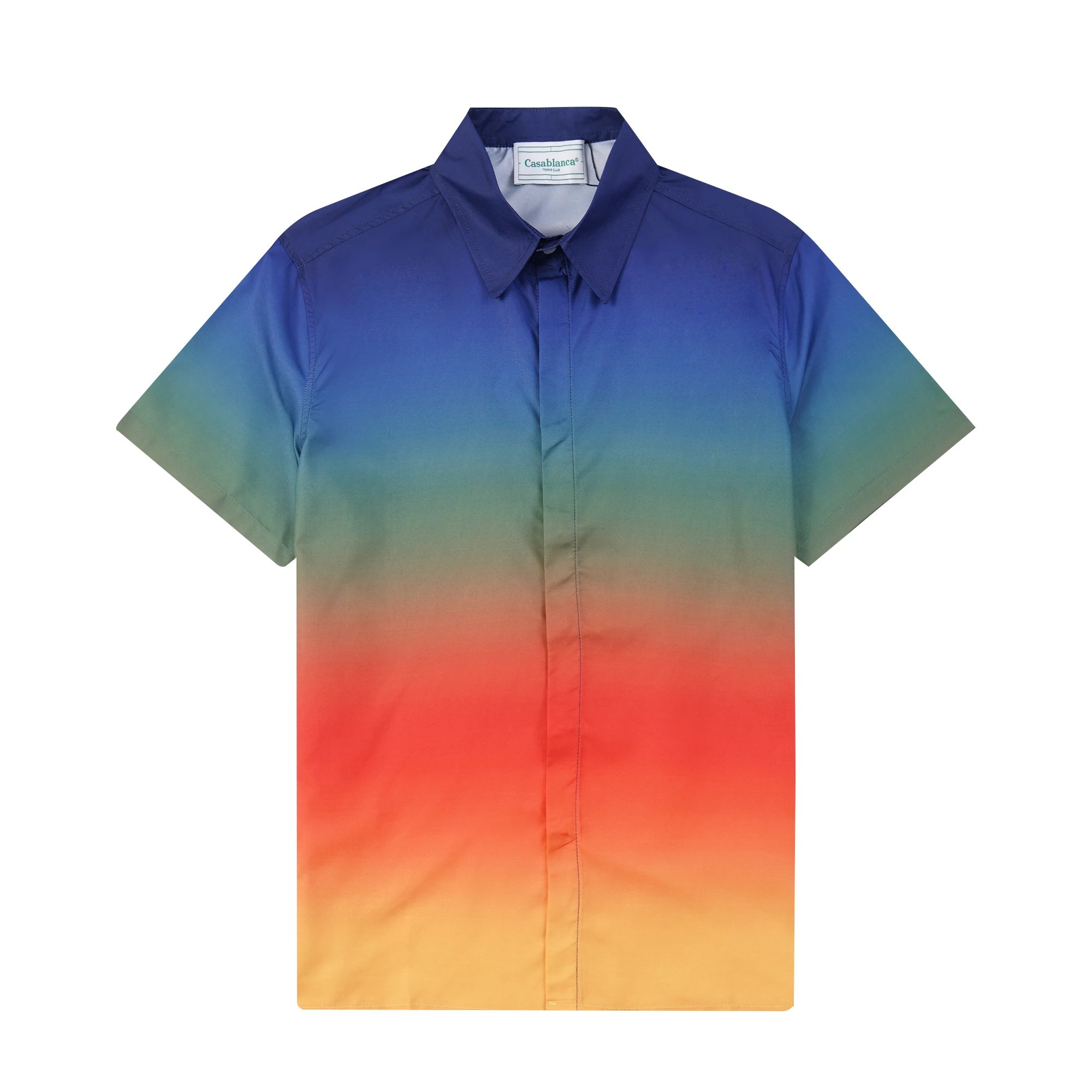 Casablanca Shirts Short-Sleeve Printed Button-Up Shirt — 6