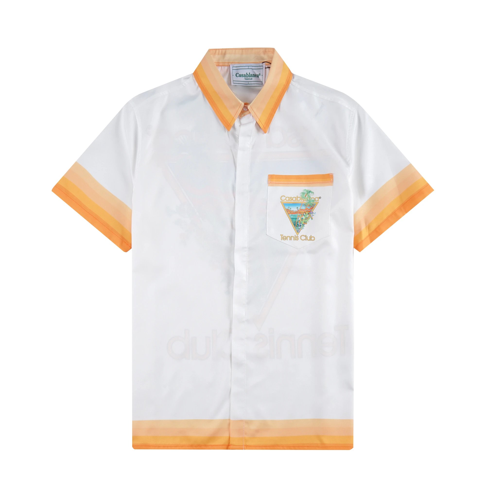 Casablanca Shirts Short-Sleeve Printed Button-Up Shirt — 5