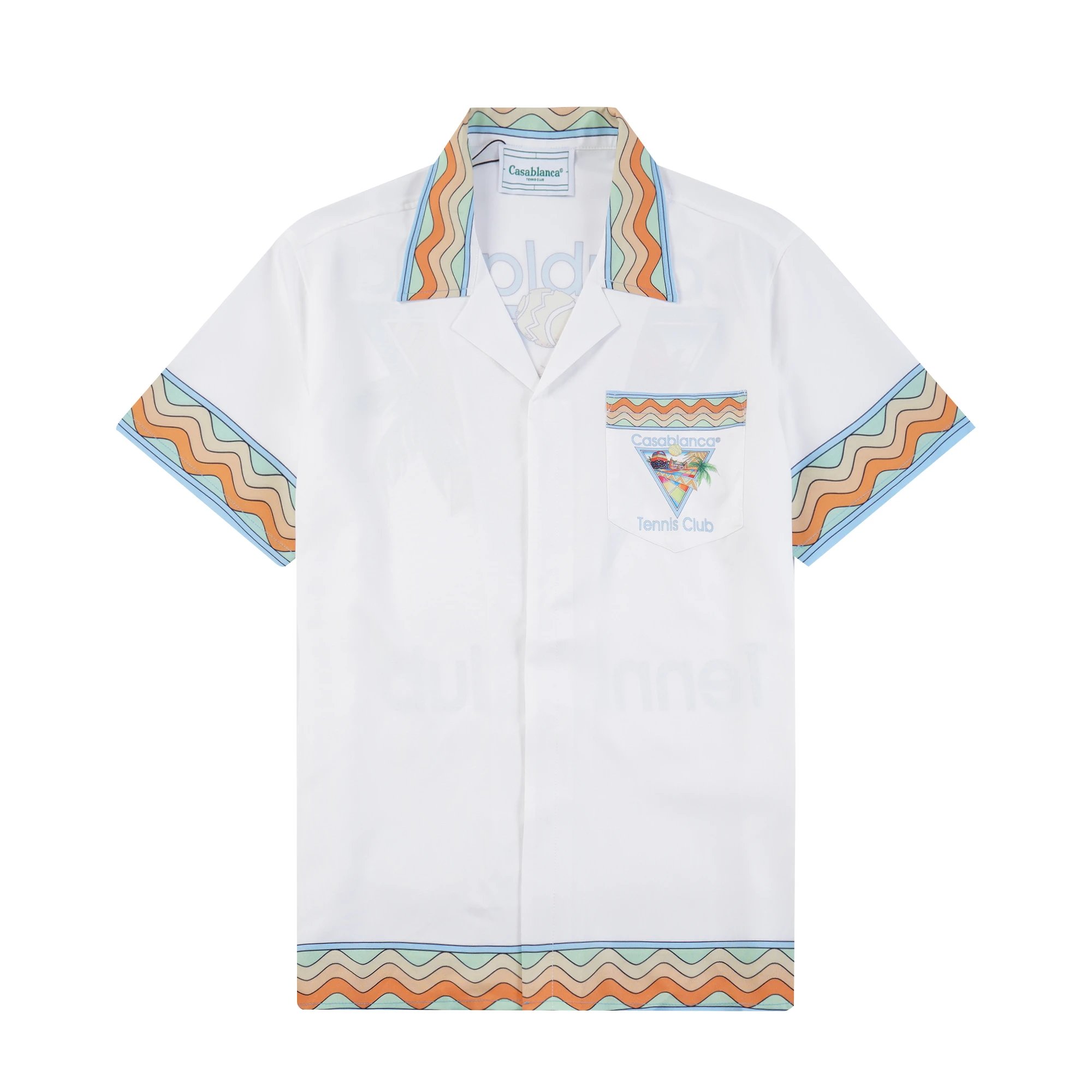 Casablanca Shirts Short-Sleeve Printed Button-Up Shirt — 19