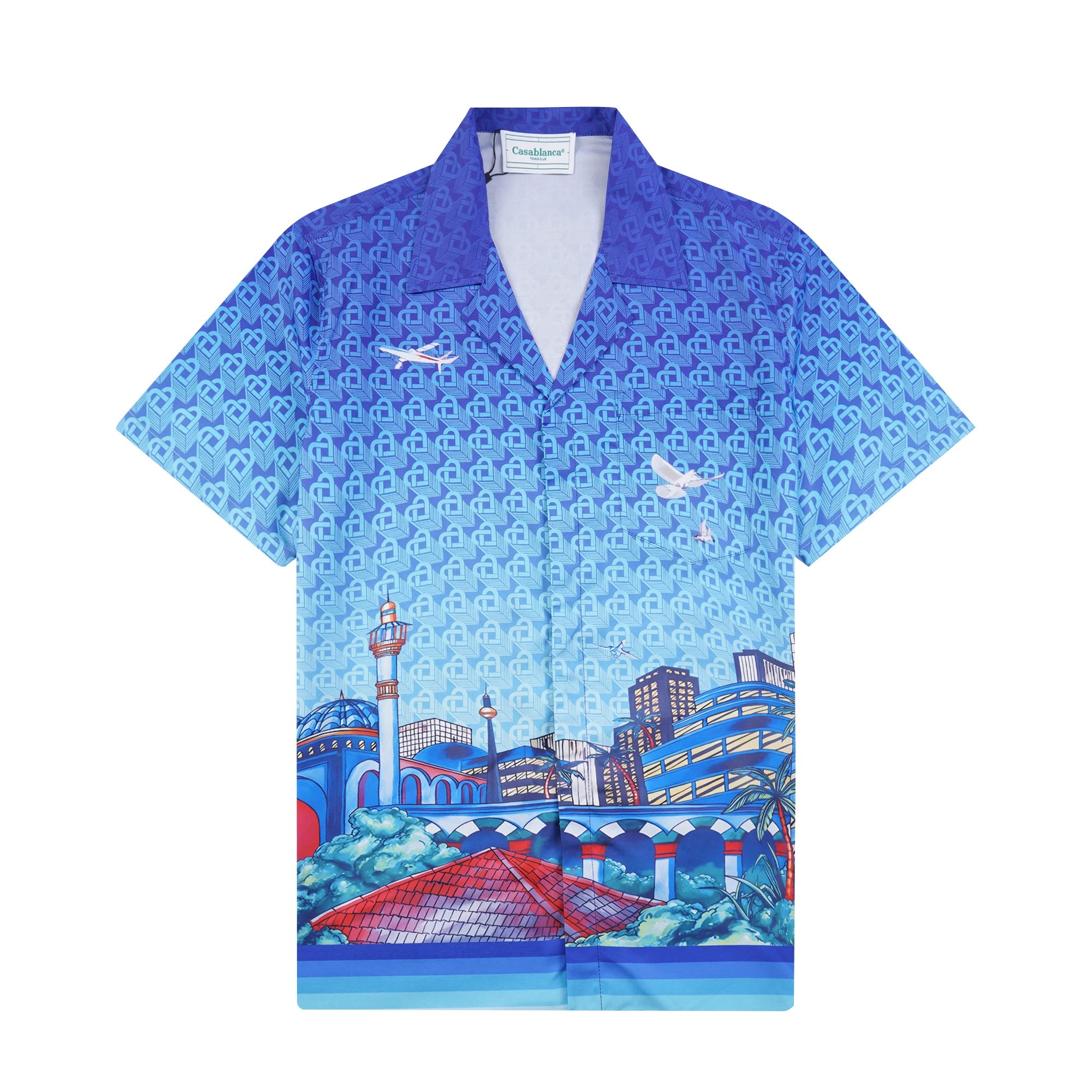 Casablanca Shirts Short-Sleeve Printed Button-Up Shirt image 6