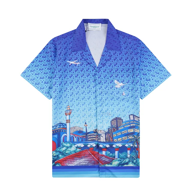 Casablanca Shirts Short-Sleeve Printed Button-Up Shirt product detail image 6