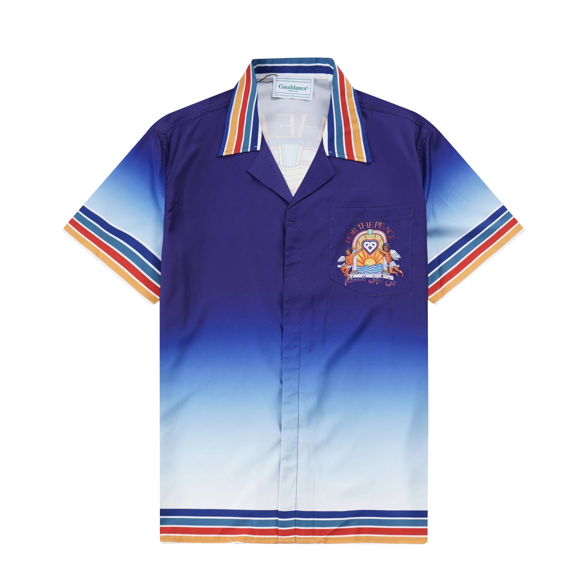 Casablanca Shirts Short-Sleeve Printed Button-Up Shirt — 3
