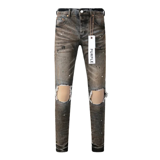 Purple Jeans Distressed Slim-Fit product detail image 10