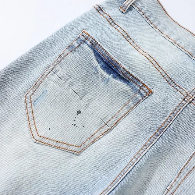 Purple Jeans Distressed Slim-Fit product detail image 14