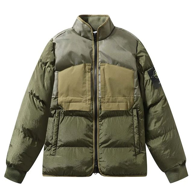 Stone Island Crinkle Reps Down Puffer Jacket Black Coat Medium: seller detail photo 5