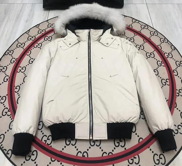 Unbranded Down Jackets Fur-Trim Hooded Jacket product detail image 3
