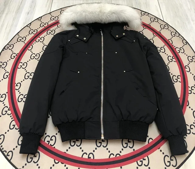 Unbranded Down Jackets Fur-Trim Hooded Jacket product detail image 9