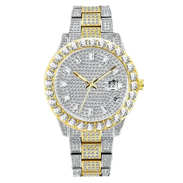 Design Crystal-Embellished Silver Tone Watch Watches - 11