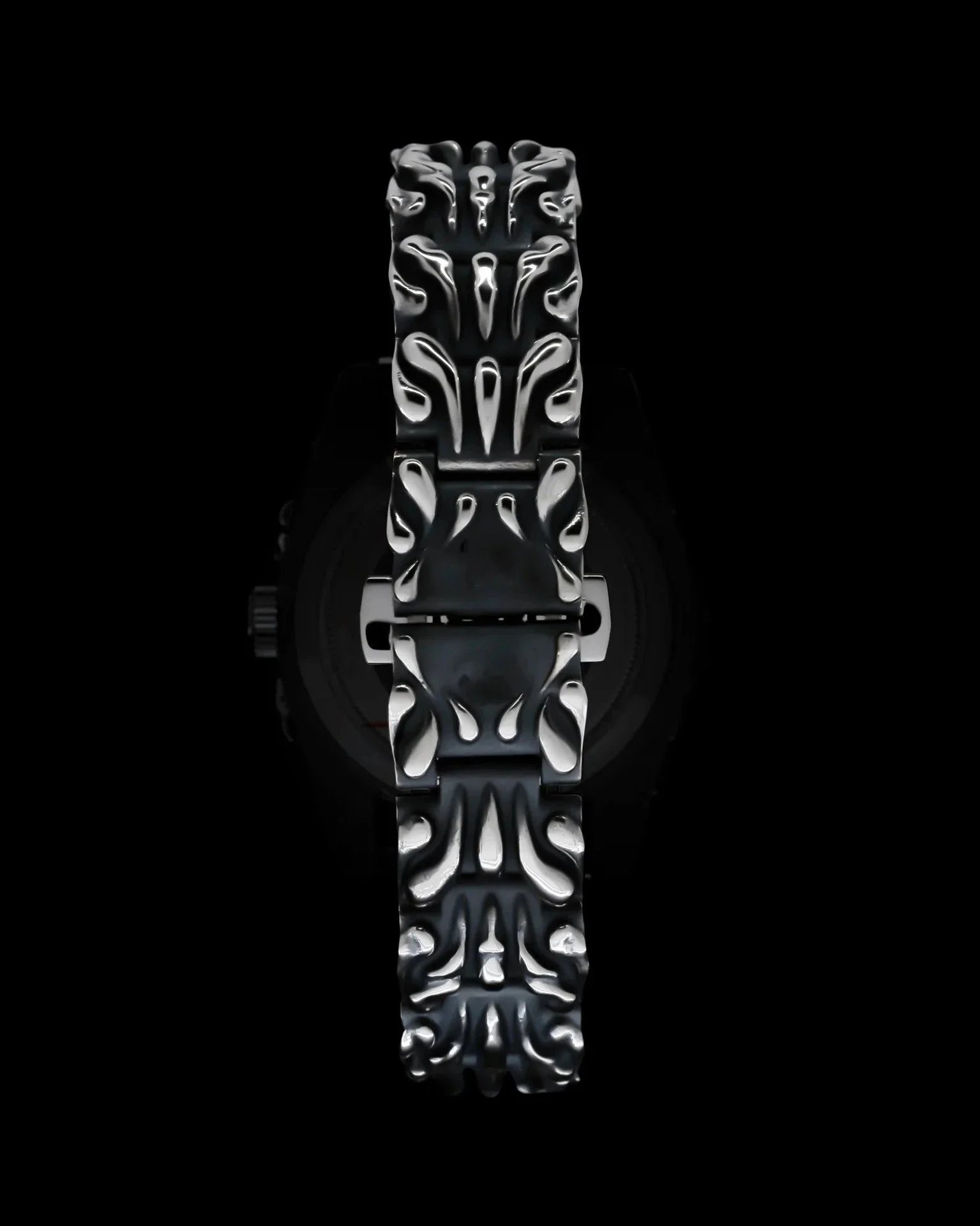 Chrome Hearts Flame Watch Black Silver Mechanical Watch Watches - 2