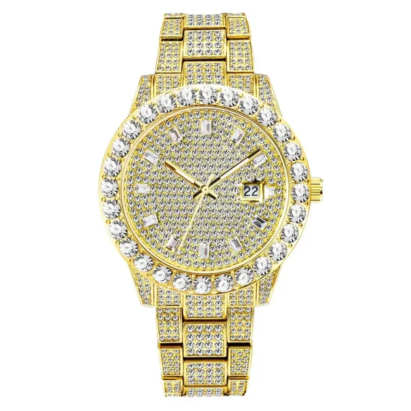 Design Crystal-Embellished Silver Tone Watch Watches - 10
