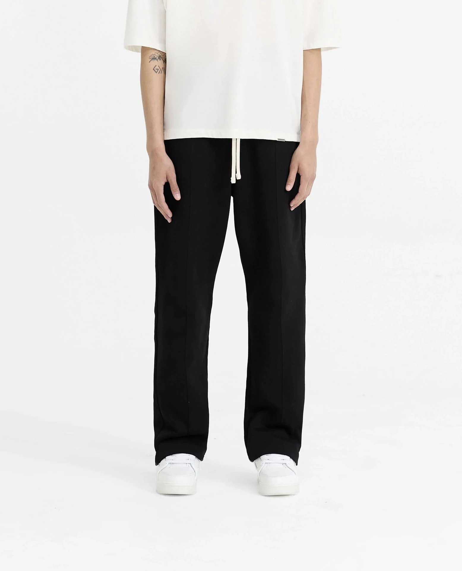 Pocket Embroidered Letter Straight Casual Pants photo 5