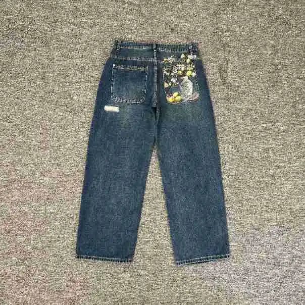 012 Eden Embroidered Jeans (Blue)