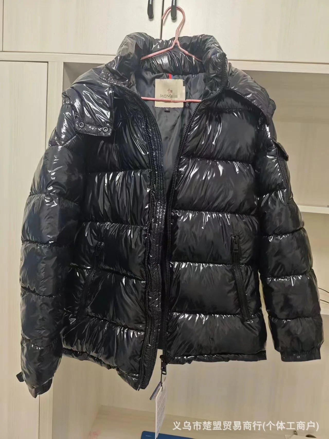Black Classic Cotton Parka Jacket photo 4