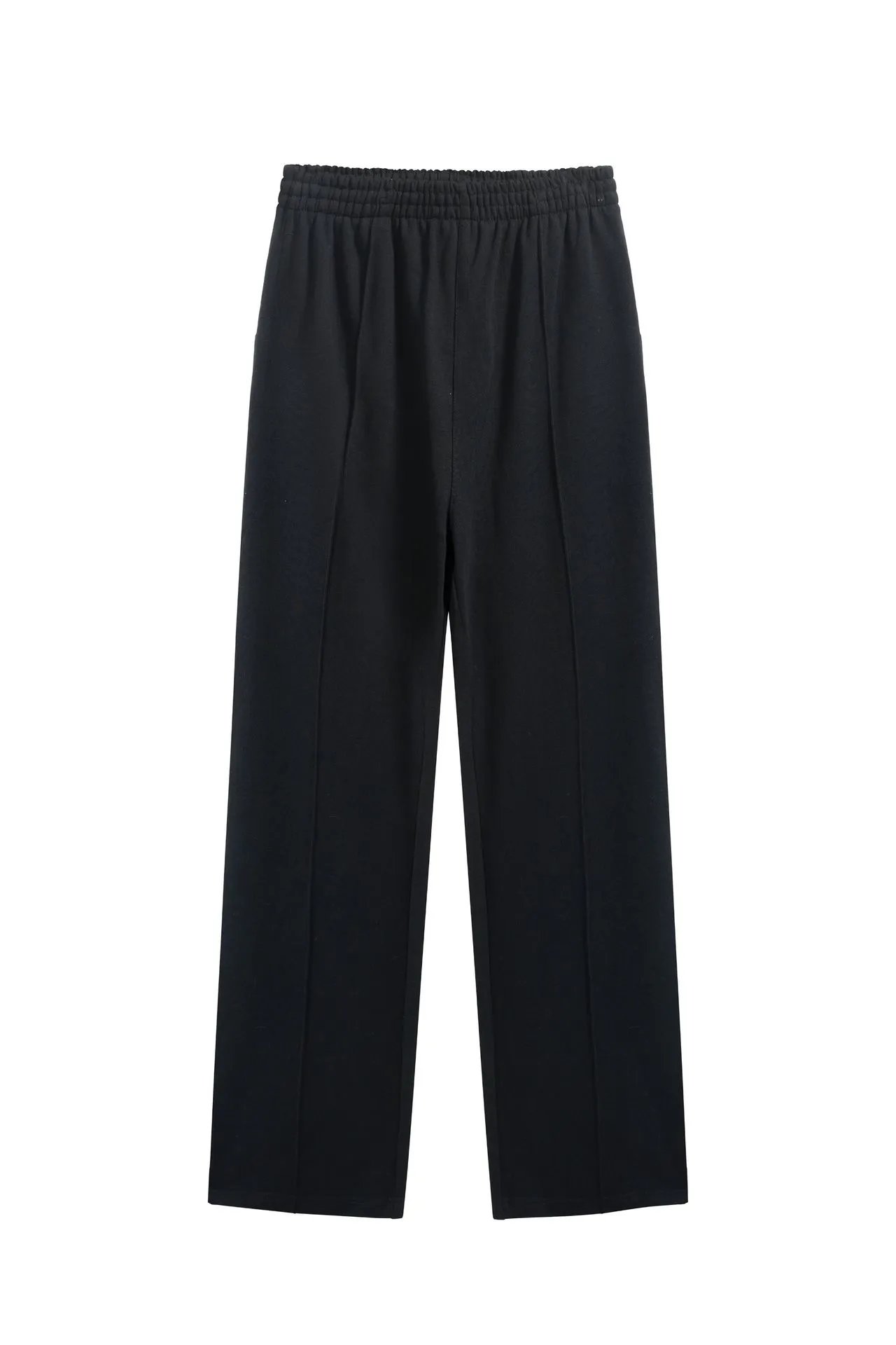 Pocket Embroidered Letter Straight Casual Pants photo 2