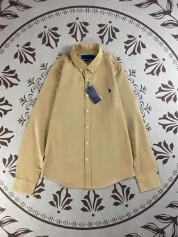 thumbnail for Men’s Embroidered Long-Sleeve Shirt in a Classic, Casual, Pure Cotton Design