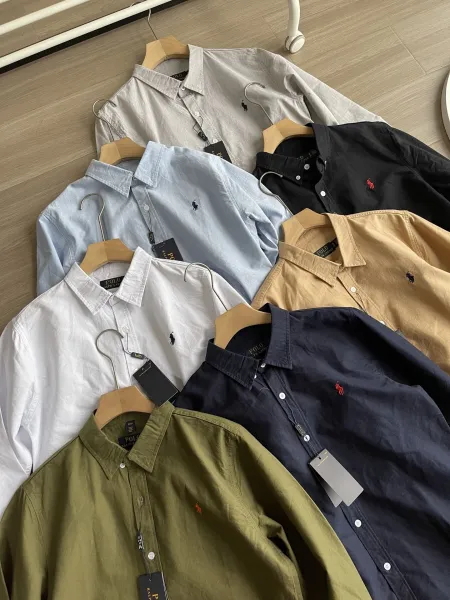 Polo Ralph Lauren Classic Fit Button-Down Shirt Navy - 8