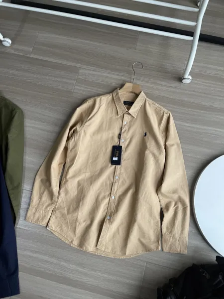 Polo Ralph Lauren Classic Fit Cotton Shirt Beige Shirt - 1