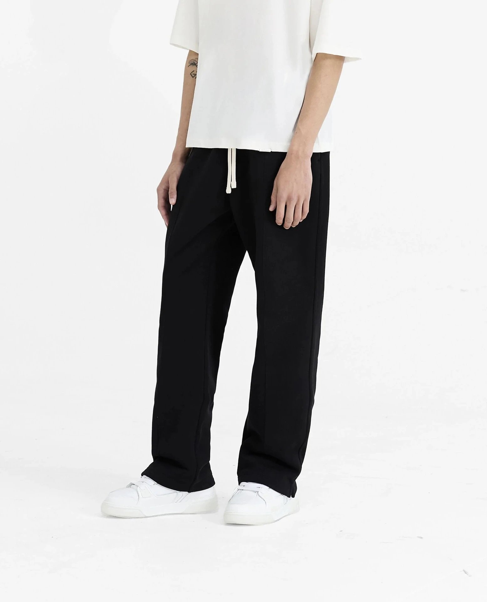 Pocket Embroidered Letter Straight Casual Pants photo 6