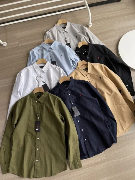 Polo Ralph Lauren Classic Fit Button-Down Shirt Navy - 3