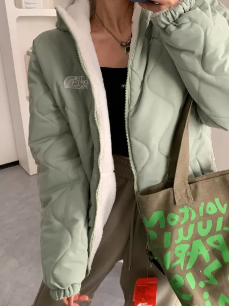 The North Face Denali 2 Fleece Hoodie Off-White Cream Outerwear - 12