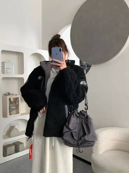 The North Face Denali 2 Fleece Hoodie Off-White Cream Outerwear - 13