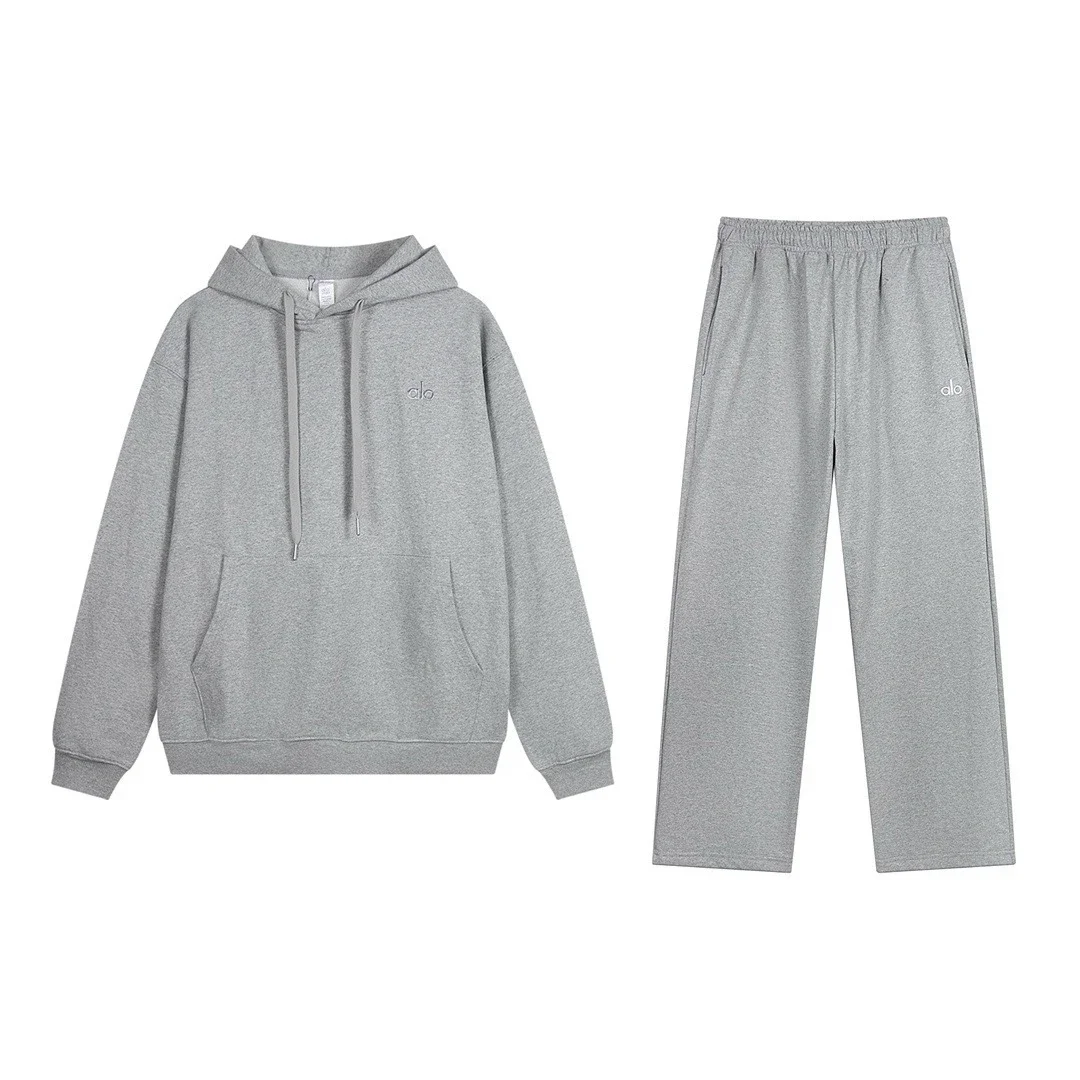 Autumn and winter American sports hooded sweatshirt headband loose sweatshirt suit