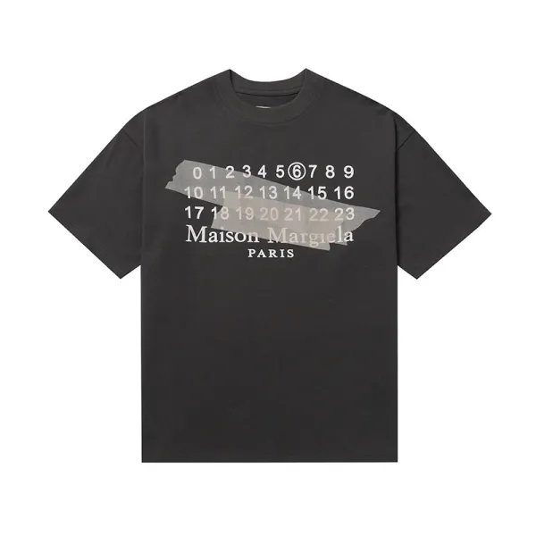 Maison Margiela Numbered Logo T-Shirt Black/White - 20